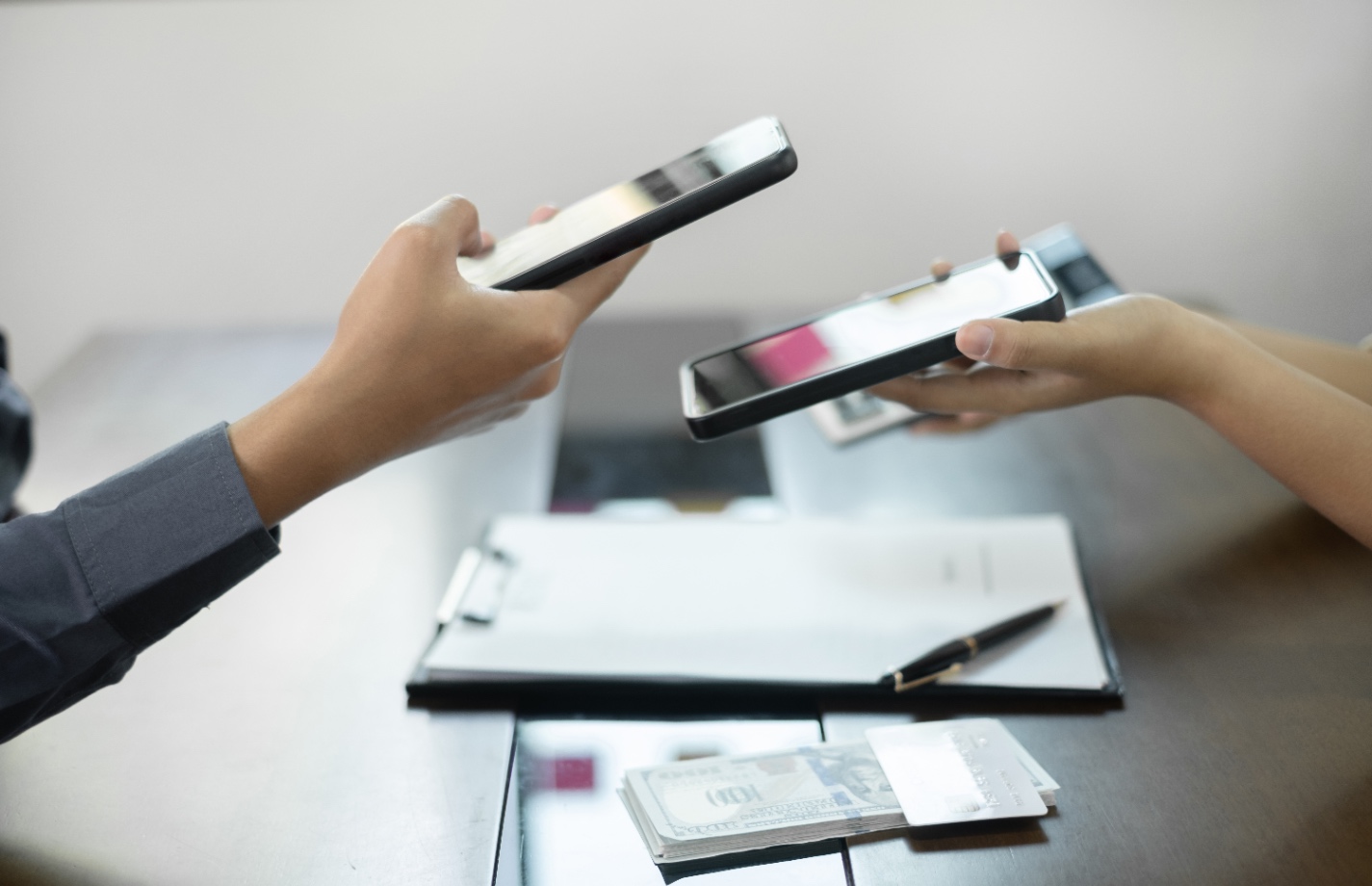 iPhone used for modern networking